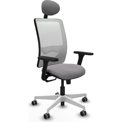 Sedia da ufficio piqueras y crespo Zulema bianco similpelle regolabile (1/2)