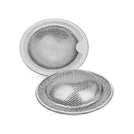 2 Stück Edelstahl-Spülbeckenfilter, ein Set aus zwei Stück (7,6 cm)