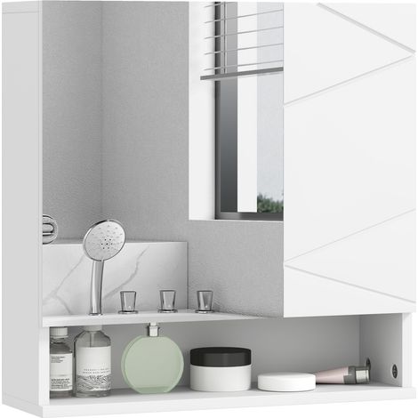 Armoire de salle de bain murale blanche (1/5)
