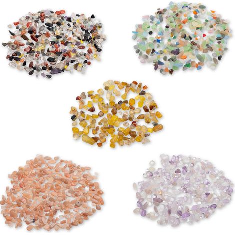 Juego de piedras decorativas de 5-7 mm, 5 x 50 g