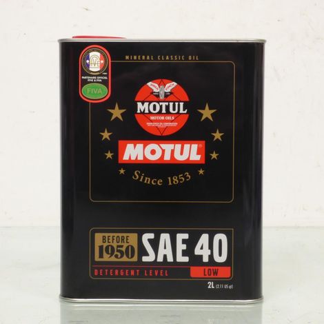 Motul Classic SAE 40 – mineralisches Einbereichsöl für Motorräder (1/2)