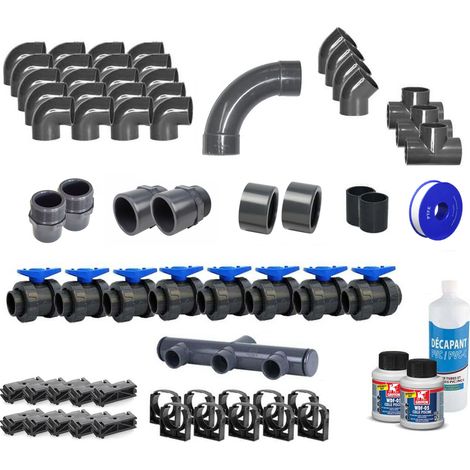 kit raccordo in pvc per filtrazione d63 - b24k010 - apf