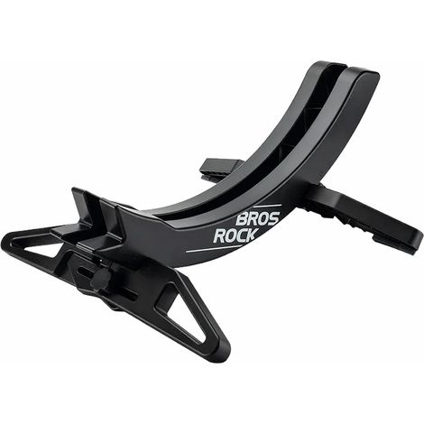 Cavalletto per bicicletta per ruota o pneumatico con larghezza regolabile da 3 a 8 cm - nero (1/5)