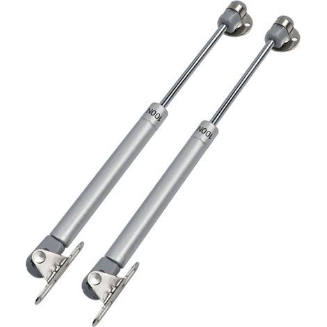 CCYKXA 2 Pcs Gas Spring, Cupboard Door Hinge, 100N Dampers, for Cupboard Doors, Wooden Doors, Wooden Slatted Doors, Wardrobes, Toy Boxes