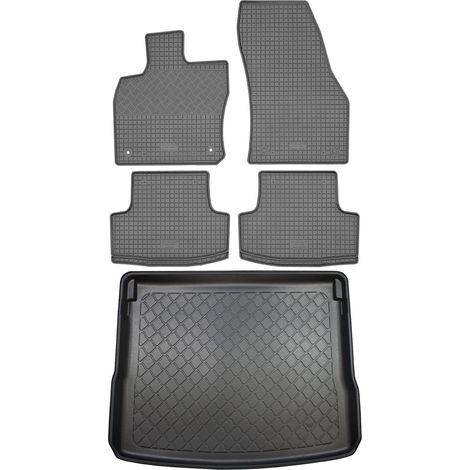 Ensemble de tapis de sol en caoutchouc pour Seat Ateca SUV (5 portes) à partir de septembre 2016 + tapis de coffre (1/5)