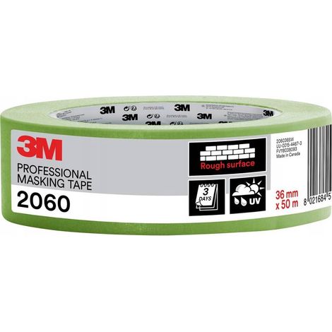 Cinta de enmascarar 3m 2060 verde claro 36 mm 50 m
