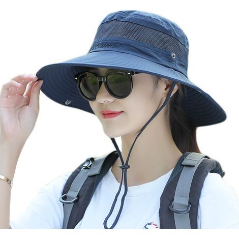 Chapeau Anti UV - Chapeau De Jardinage À Large Bord - Pour Pêche Et Plage - Taille Unique Adulte (1/5)