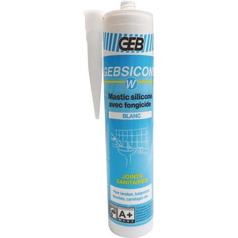 Silicone Gebsicone W pour appareils sanitaires 310ml blanc GEB