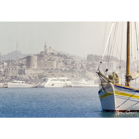 Tableau sur toile Frioul 45x65 cm - Impression sur Toile Murale Décorative - Image imprimée en HD sur Toile - Toile sur Châssis en Bois FSC - Fabriqué en France (1/4)