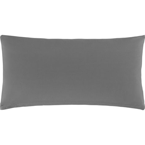 Mömax Kissenhüllen-Set Basic 2 Stk. Anthrazit ca. 40x80cm