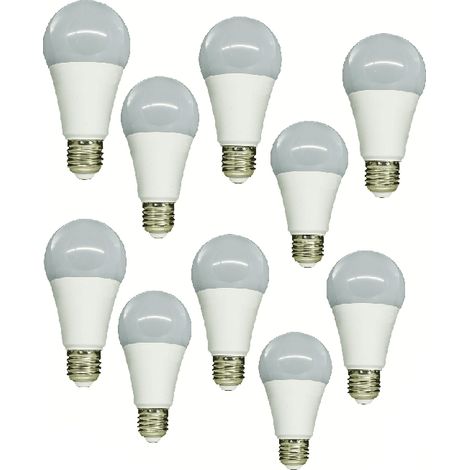 KIT 10PZ LAMPADINA LAMPADINE LED 17W=100W PLASTICA LUCE NATURALE 4000K V-TAC 138