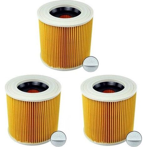 à Cartouche 3PièCes pour Karcher Aspirateur WD3 Premium WD2 WD3 WD1 MV3 MV2 WD 3P Kit D'Extension Contre les PoussièRes Fines (1/4)