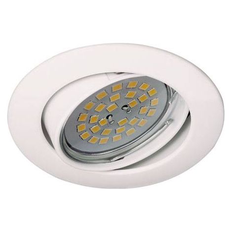 Empotrable redondo “Zar” GU5.3 IP20 Ø8,5cm fabricado en aluminio color blanco (1/5)