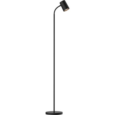 Lampadaire noir moderne spot GU10 9W max Polux Felix (1/3)