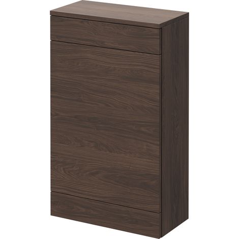 Napoli 250 Brown Oak 500mm Toilet Unit - 500mm -