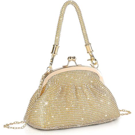 Bolso de mano vintage para mujer, elegante bolso de hombro para fiestas, bodas, bolso de novia