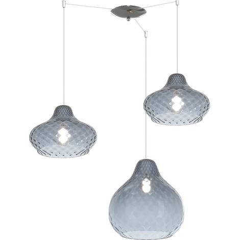 Lampadario vetro colorato top light dress 1191 cr s3 smix za e27 led lampada soffitto moderna