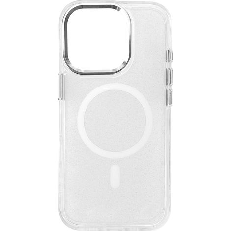Custodia glitterata MagSafe per iPhone 16 Pro Max - Bianca con glitter (1/5)