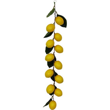 Guirlande décorative artificielle de citronniers à feuilles vertes, 50 cm (1/3)
