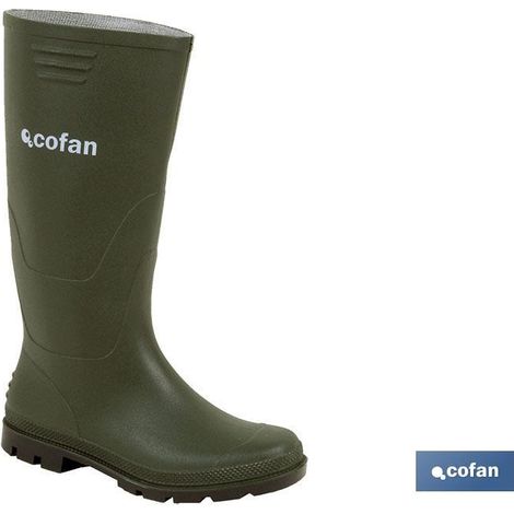 Stivale alto in PVC verde taglia 44