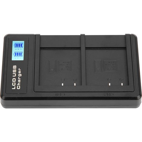 Chargeur de batterie portable pour appareil photo NPBN1, chargeur double USB avec écran LCD (1/5)