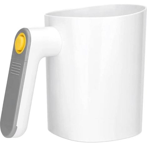 Tamizador eléctrico de harina, tamizador de malla de acero inoxidable, tamizador para repostería, tamizador de cocina, tamizador de polvo portátil, colador, para hacer pasteles (blanco). (1/5)