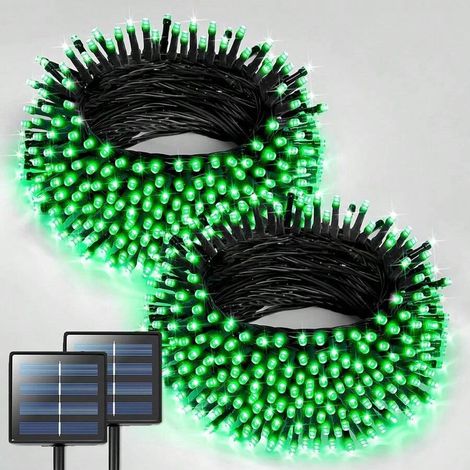 Guirlande lumineuse solaire d'extérieur pour décoration de Noël, cour ou jardin, ciel étoilé