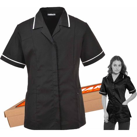 Túnica clásica para mujer LW20, talla XS, color negro (1/3)
