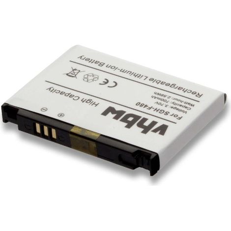 vhbw Akku kompatibel mit Samsung SGH-F480, SGH-F480i, SGH-F480v Handy Smartphone Telefon (700 mAh, 3,7 V, Li-Ion)
