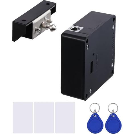 Serrure électronique RFID modèle 2025 avec câble USB - Serrure cachée à monter soi-même pour armoire, tiroir, coffre à fusils en bois (1/5)