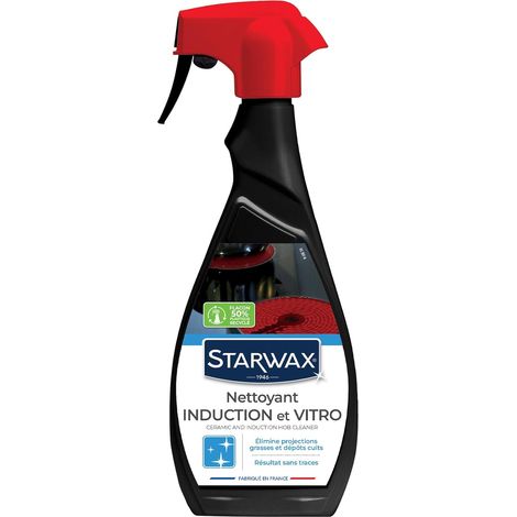 Nettoyant Quotidien pour Vitrocéramique et Induction - 500ml -Idéal pour Nettoyer les Plaques en Vitrocéramique et Enduction - Le Support Brillant - Sans Trace (1/5)