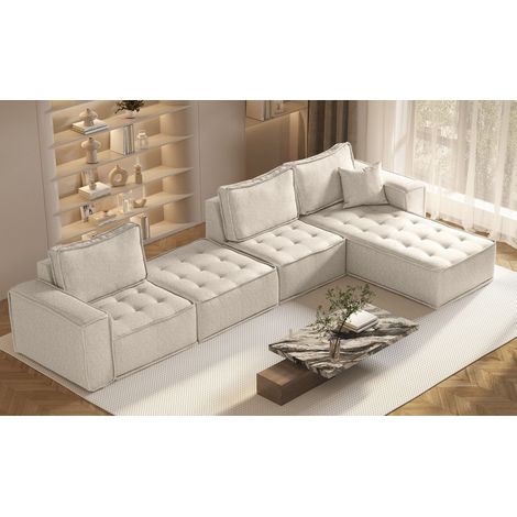Bohoo modulare Ecke XL Hellbeige Rechts (1/5)