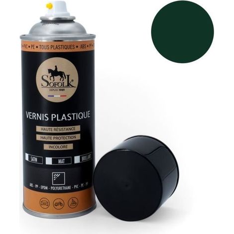 Pintura plástica - SOFOLK - 21-VERDE BRILLANTE - Verde brillante - Aerosol 400ml - Alta resistencia (1/2)