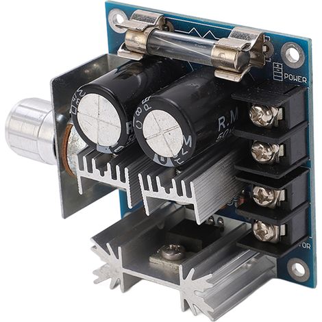 Drehzahlreglermodul mit PWM-Steuerung, 12–40 V DC, inklusive 10-A-Sicherung (1/5)