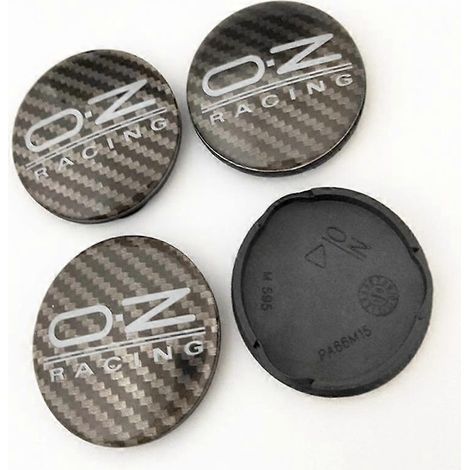 enjoliveurs centraux de roue de voiture 62 mm pour jantes en alliage Oz Racing M595. Couleur : Noir carbone. (1/4)