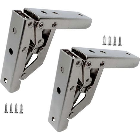 GALPADA 2 pièces Charnières de support de bureau, ferme-porte silencieux pour porte pliante (1/5)