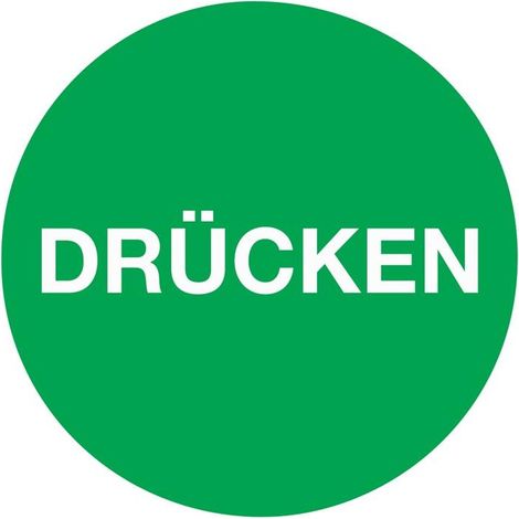 Türaufkleber ( 3000277041 ) Ø 50 mmLxB Folie selbstklebend 10 Stück