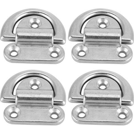Œillet de Lestage Pliable en Acier Inoxydable 316 pour Bateau, Anneau D de Fixation (Lot de 4, 8mm) (1/5)