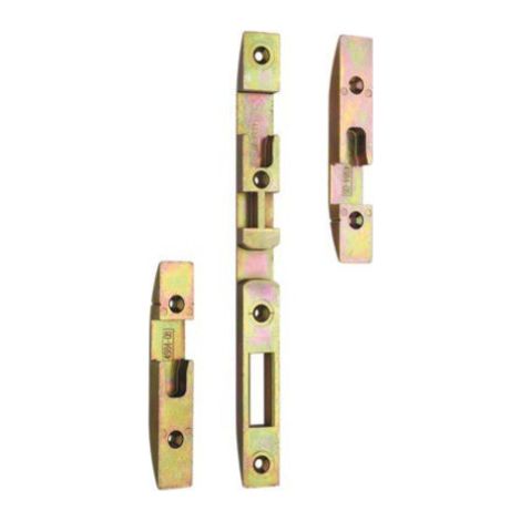 Jeu de gâches réversibles pour serrure automatique – Compatible serrures Vachette 10215 – Pêne médian rectangulaire – Largeur 20 mm