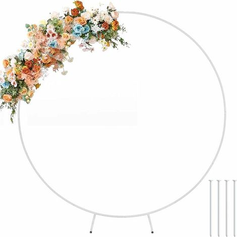 Arche porte décorative pour mariage Rond Dia.2m blanc (1/5)
