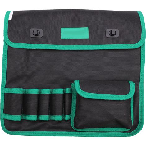 Grand sac à outils imperméable en toile Oxford, capacité élevée, pour perceuse électrique, 5 compartiments, bandoulière, dimensions 280 x 100 x 350 mm (1/5)