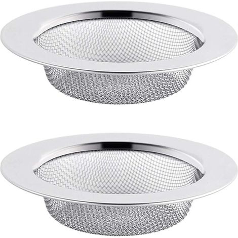 2PCS Filtre à Évier en Acier Inoxydable , Filtre de Vidange de 11,5 cm , Crépine d'évier , Tamis d'évier , Crépine d'évier de Cuisine (1/4)