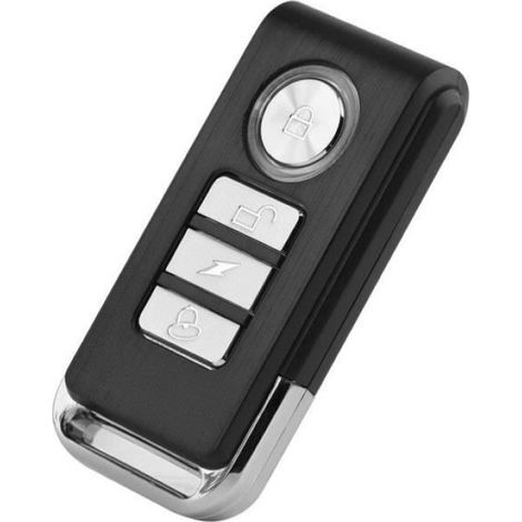 Serrure D Alarme Pour Velo - 113 dB - Etanche IP55 - Controle A Distance 50 M - Sensibilite Reglable 7 Niveaux - 6 Sons D Alarme - 1 Piece (1/4)