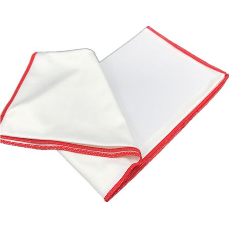 Chiffon de polissage en microfibre de qualité supérieure pour verres à vin, grand format, non pelucheux, idéal pour les verres, la verrerie et les objectifs d'appareil photo. Dimensions : 45 x 60 cm (