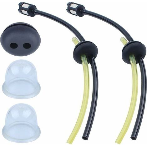 Tuyau Durite d\'Essence Kit pour Honda GX31 GX35 GX25 GX22 Debroussailleuse, Tuyaux Essence Universels + Filtre Carburant + Joints + Poire dAmorage Moteur Accessoires-- (1/4)