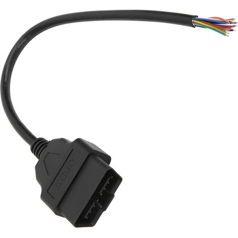 Adaptateur OBD2 16 broches mâle rallonge 30 cm, connecteur diagnostic pour scanner ELM327 (1/5)
