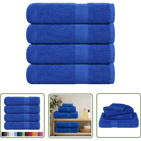vidaXL Badetücher 4 Stk. Blau 100x150 cm 360 g/m² 100% Baumwolle (1/5)