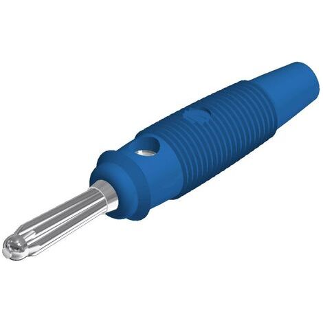 Fiche banane mâle Ø de la broche: 4 mm Hirschmann Test & Measurement BUELA 20 K 930726102 bleu 1 pc(s) D27014 (1/4)