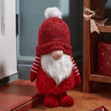 40cm Large Red Gonk with Bobbly Hat Christmas Decoration (1/5)