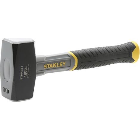 Stanley – Massette 1000gr pour béton armé – Manche en fibre de verre – Répartition du poids optimisée – STHT054126
